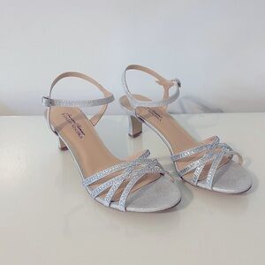 Silver Glitter Pumps